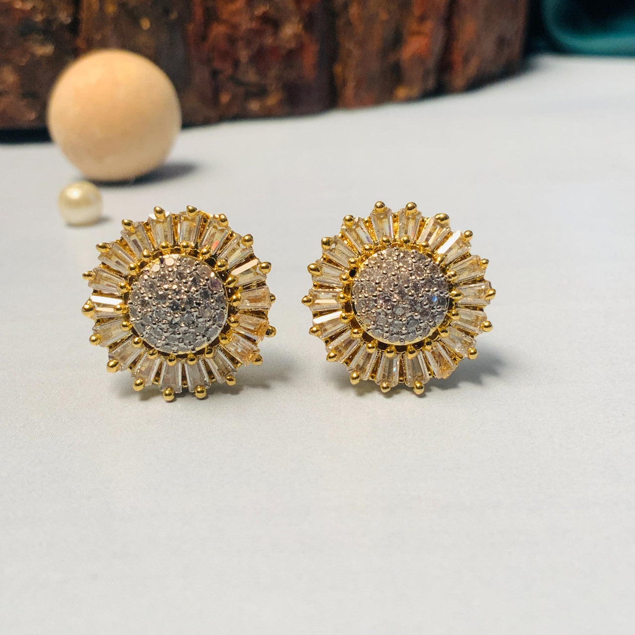 Wild Flower Yellow Gold Earrings – Marchesa